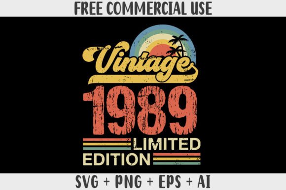 Download Retro Vintage 1989 Limited Edition - 1989 Collection
