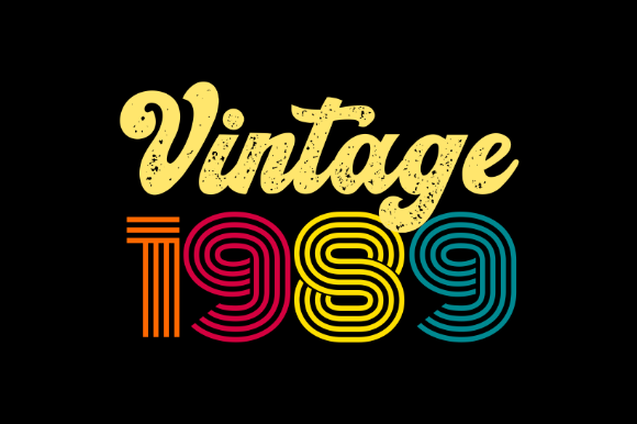 Download Vintage 1989, T-shirt Design Svg - 1989 Collection