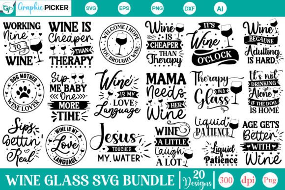 Download Wine Glass SVG Bundle, Wine Quotes SVG - Wine glass svg Collection